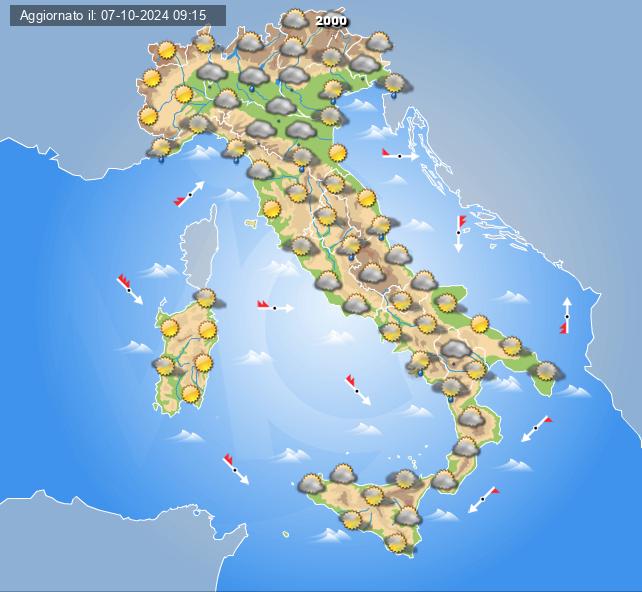 meteo italia 11 ottobre 2024