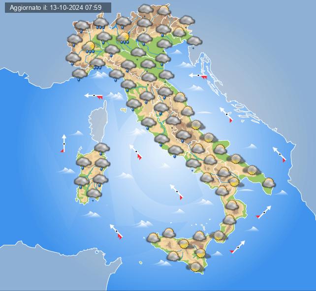 meteo italia 17 ottobre 2024