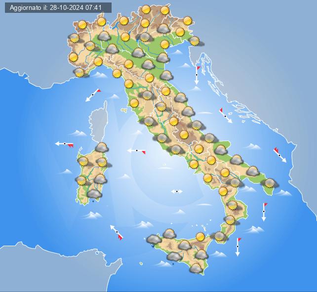 meteo italia 31 ottobre 2024