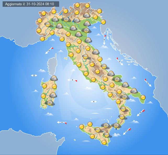 meteo italia 4 novembre 2024