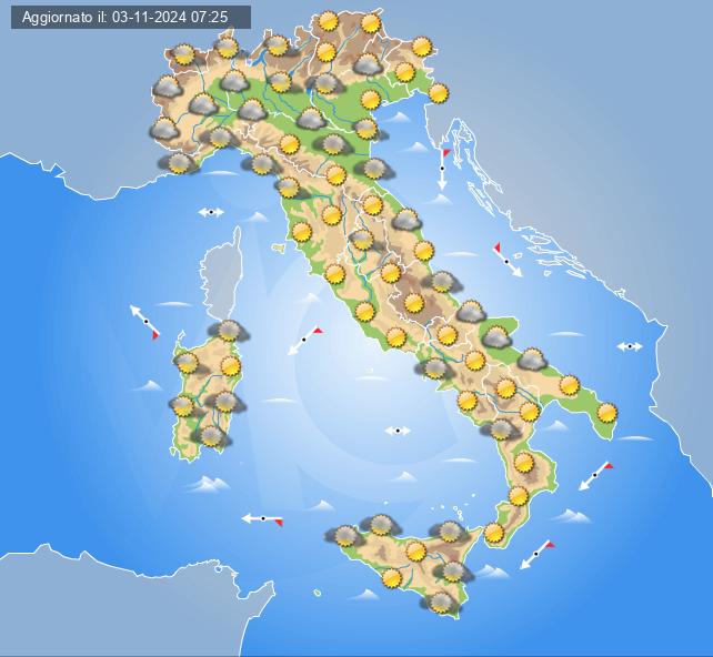 meteo italia 5 novembre 2024