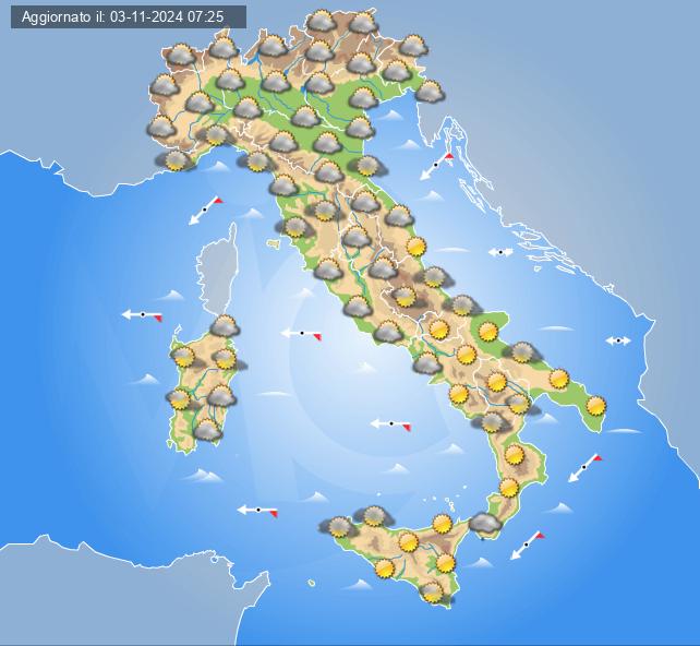 meteo italia 6 novembre 2024