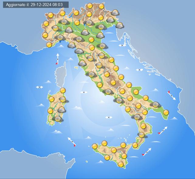 meteo italia 1 gennaio 2025