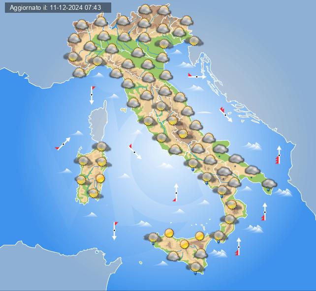 meteo italia 14 dicembre 2024