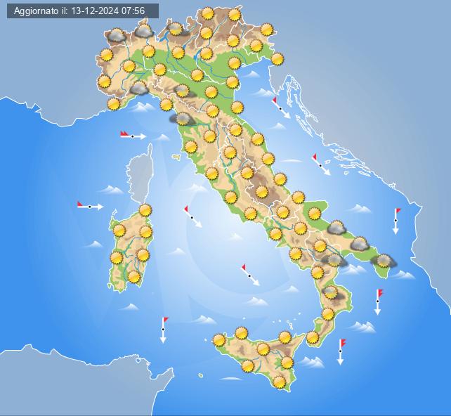 meteo italia 17 dicembre 2024