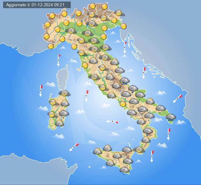 meteo italia 5 dicembre 2024