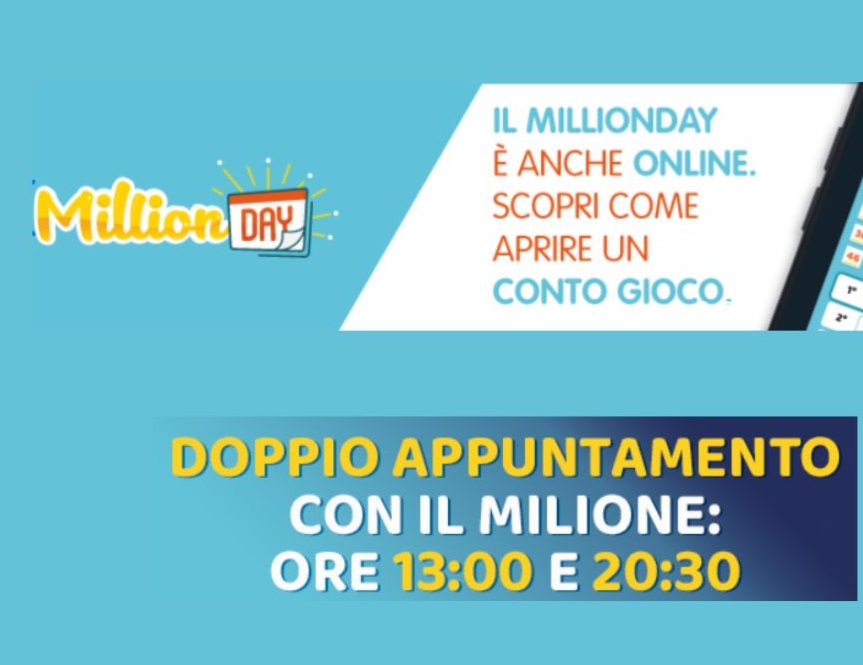 Estrazione Million Day 15 marzo 2025. La combinazione e i numeri vincenti del 15/3/2025, verifica vincite online e archivio estrazioni.