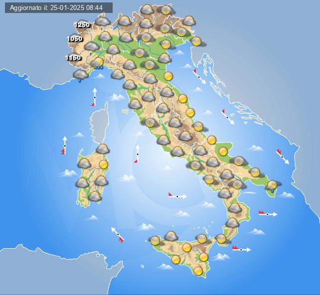 meteo italia 30 gennaio 2025