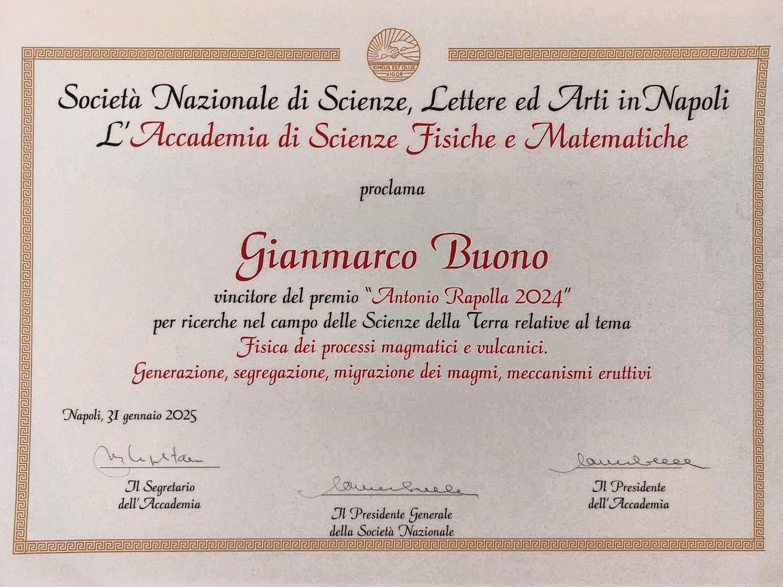 Premio Gianmarco Buono