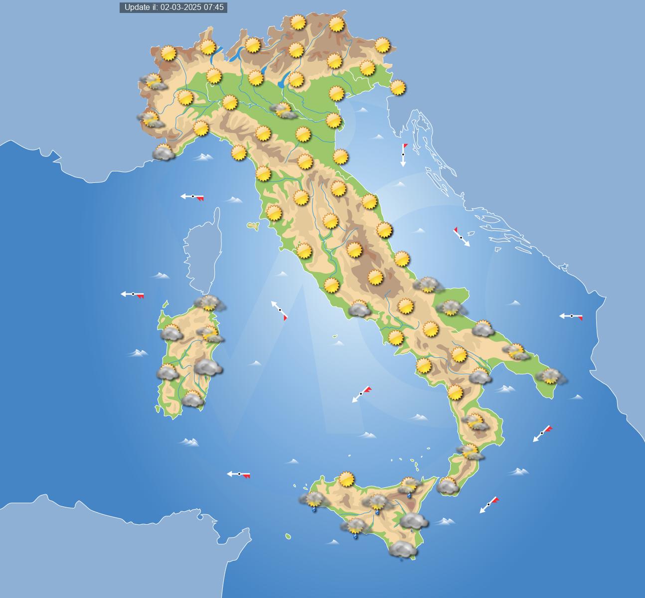 meteo italia 4 marzo 2025