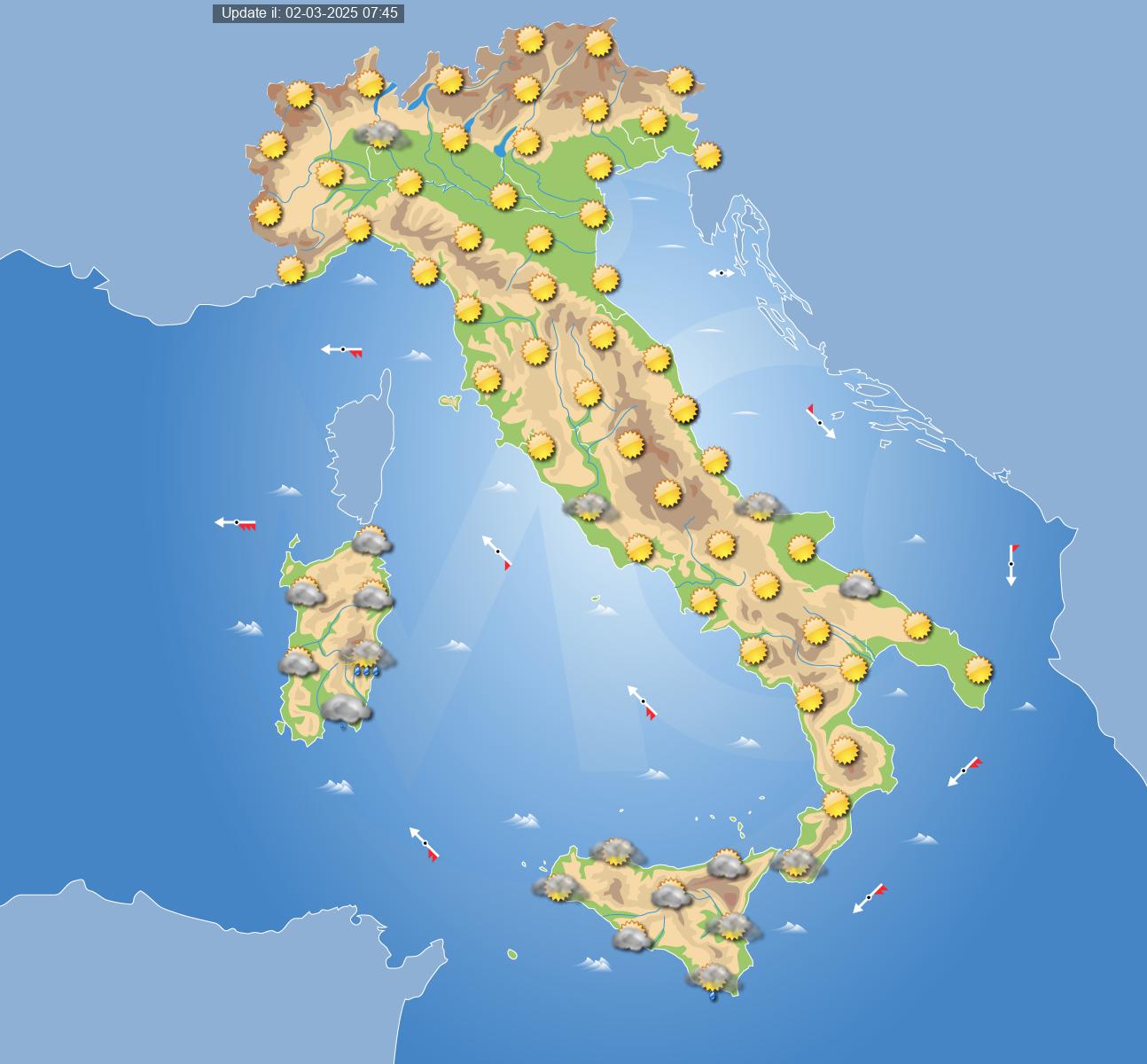 meteo italia 5 marzo 2025